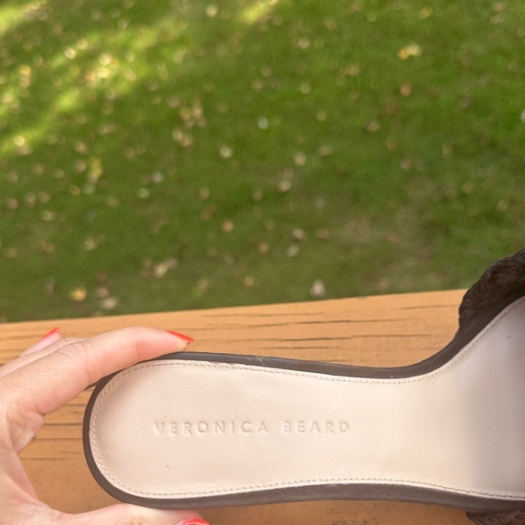 Veronica Beard Kerra Woven block-Heiled suede slide sandals - Picture 12 of 16